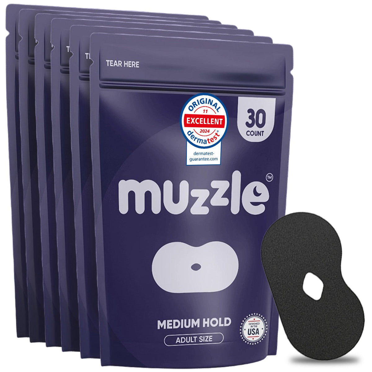 Muzzle Mouth Tape for Adults Medium Hold Sleep Strips