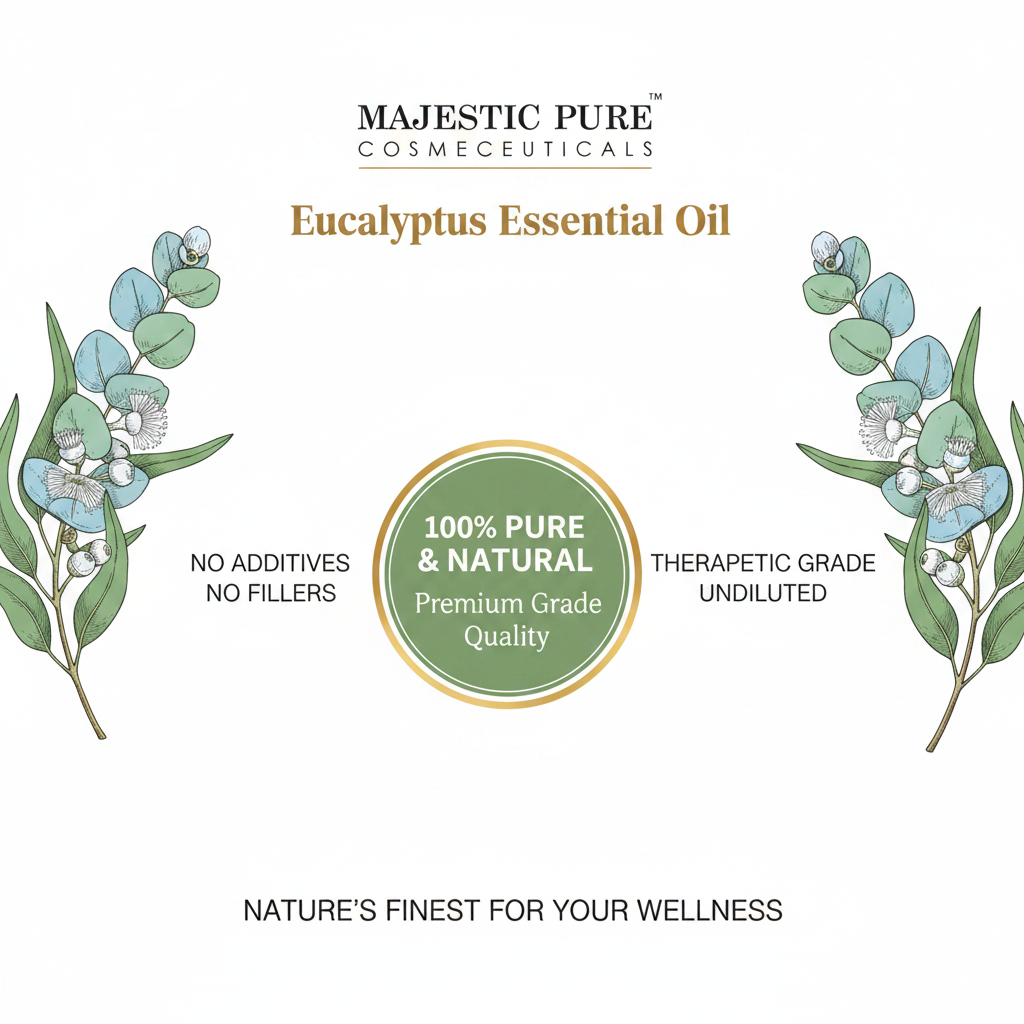 Majestic Pure Eucalyptus Essential Oil 4 fl oz (118 ml)