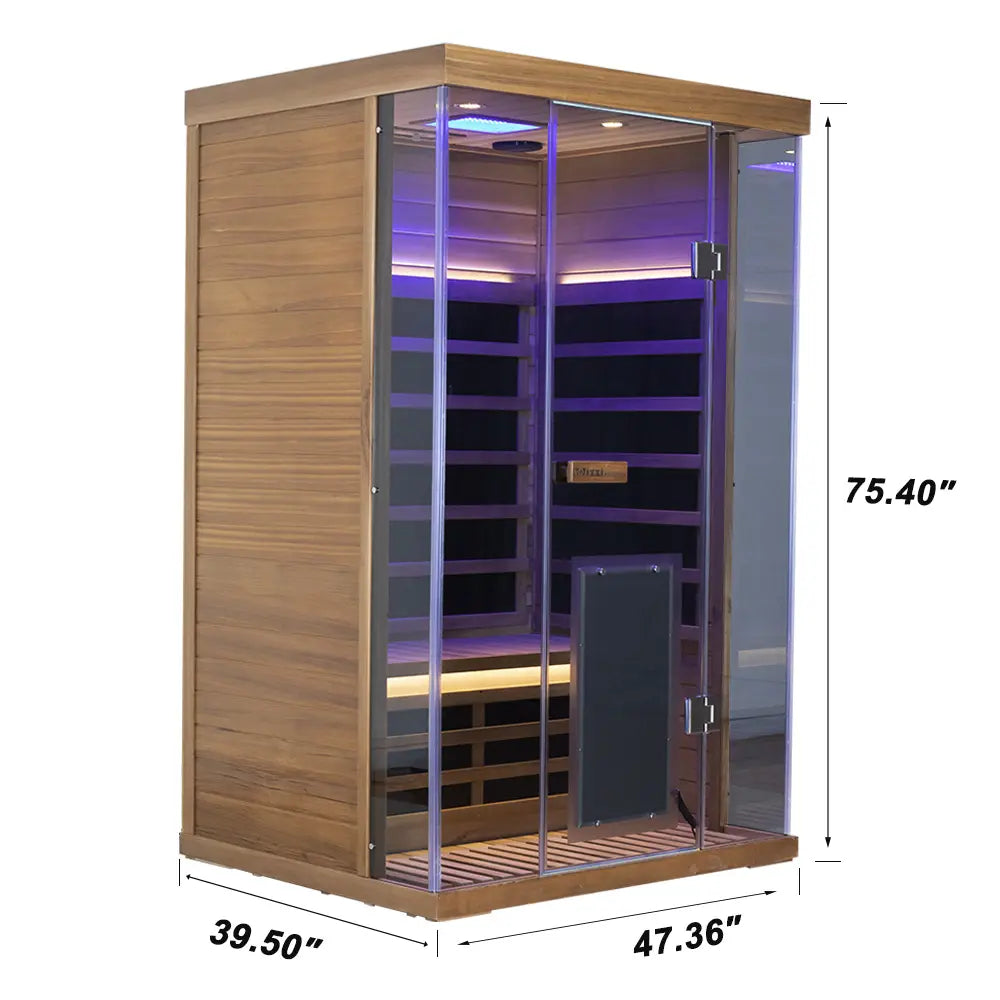 SR02 2 Person Red Cedar Far Infrared Sauna Home