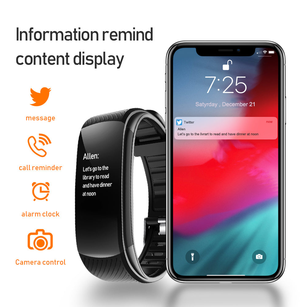 C5S Smart Bracelet Pedometer Heart Rate Blood Oxygen Monitoring
