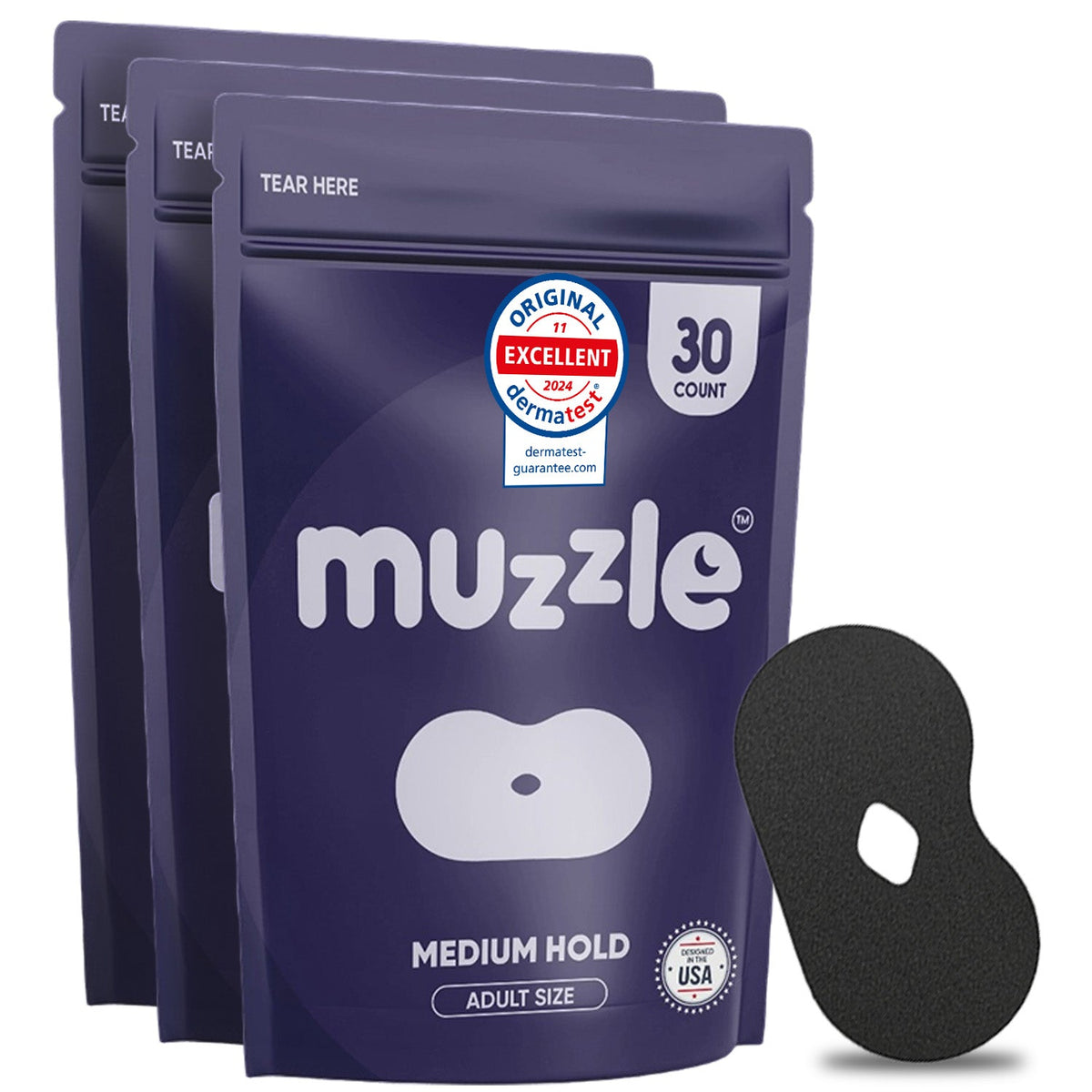 Muzzle Mouth Tape for Adults Medium Hold Sleep Strips