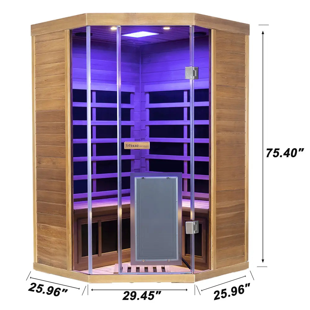 SR07 2 Person Far Infrared Red Cedar Home Sauna