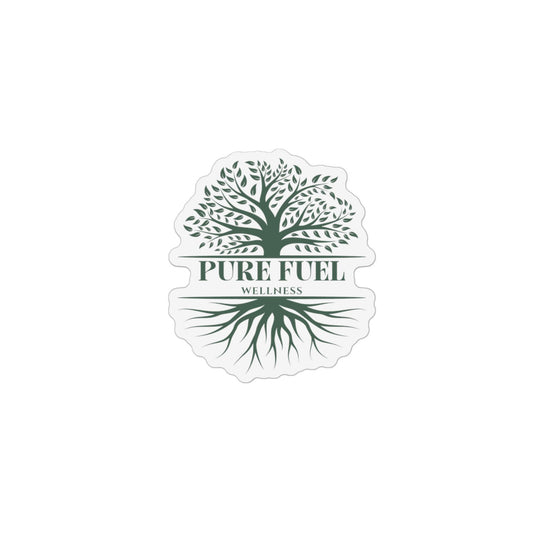 Pure Fuel Wellness Tree Logo Magnet — Custom Shape Logo Magnet