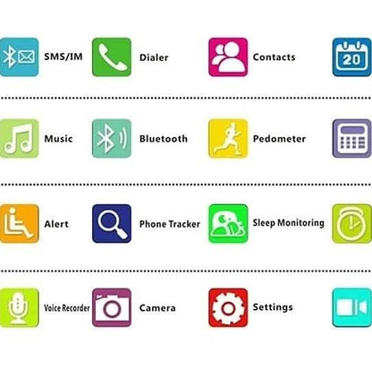 Bluetooth Smartwatch with Camera Pedometer