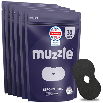 Muzzle Mouth Tape for Adults Medium Hold Sleep Strips