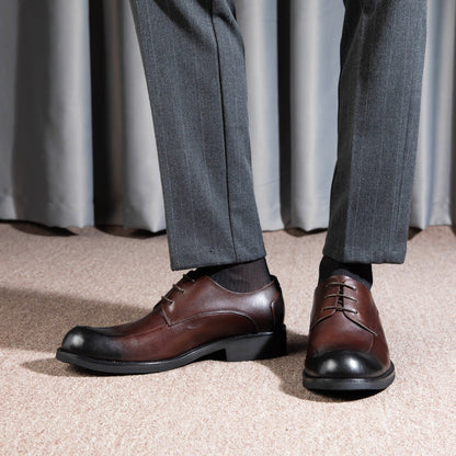Genuine Leather Breathable Business Mens Large-Size Shoes