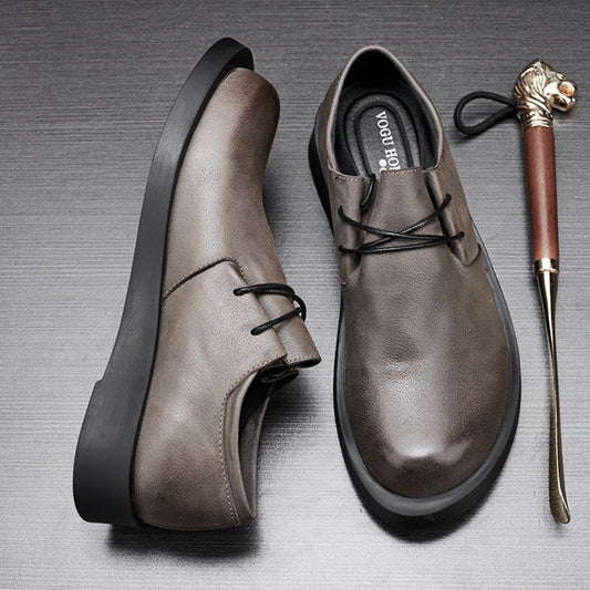 Mens Breathable Casual Leather Shoes