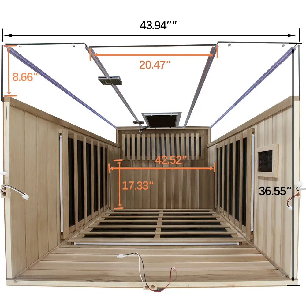 SR02 2 Person Red Cedar Far Infrared Sauna Home