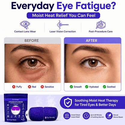 Eye Serenity Steam Eye Mask Self Heating Warm Compress