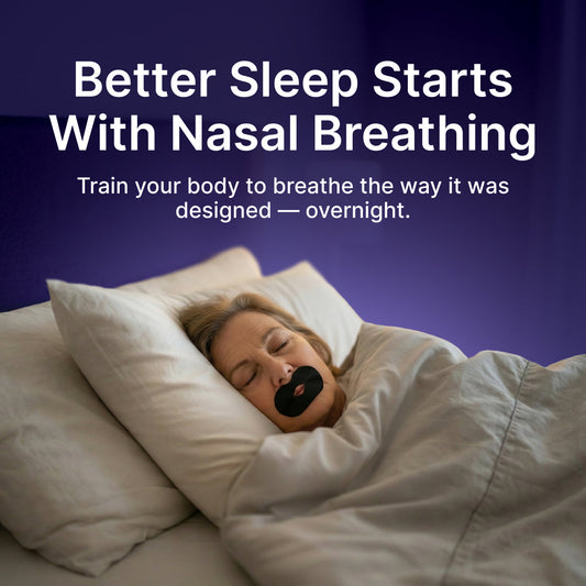 Muzzle Mouth Tape for Adults Medium Hold Sleep Strips