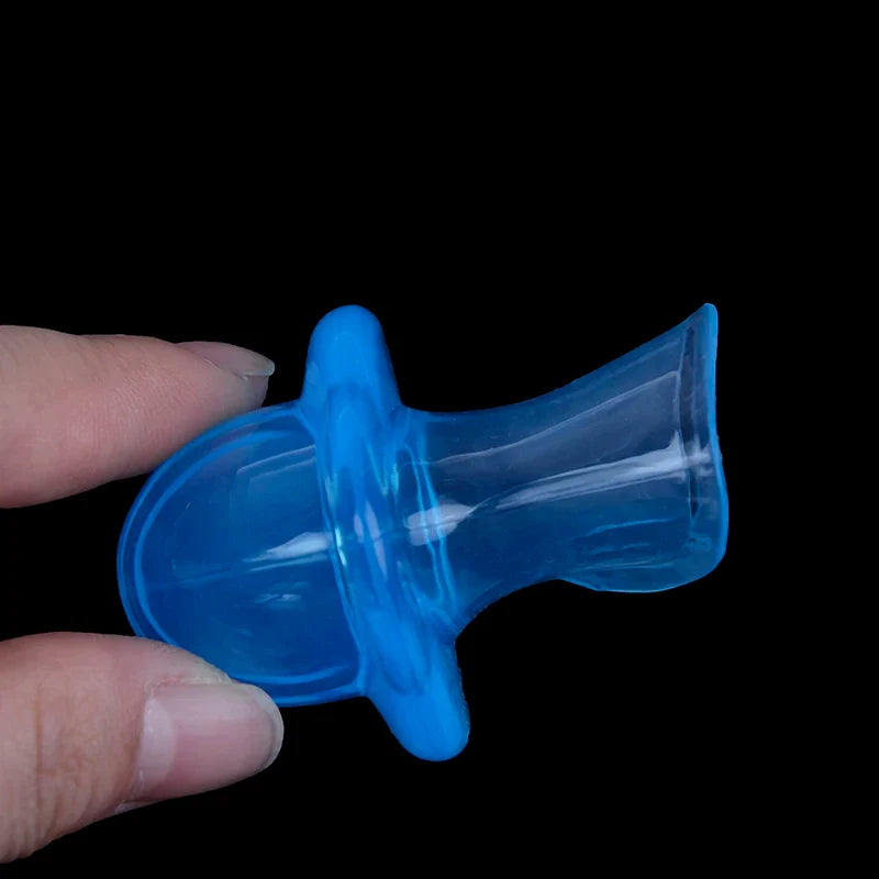 Anti Snoring Tongue Device | Silicone Sleep Apnea Aid Stop Snore Sleeve Blue