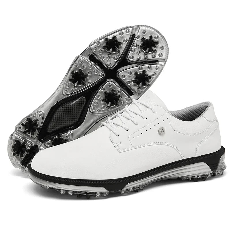 Waterproof Golf Shoes – Men's Outdoor Walking Sneakers, Wide Fit