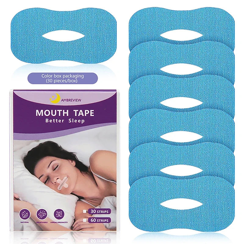 10/30 Pack Anti-Snoring Mouth Stickers | Night Sleep Aid for Nasal Breathing