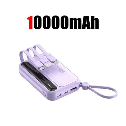 Lenovo 2026New 120W Super Fast Charging 500000mAh 4 In1 Cables Portable Powerbank Power Bank For Iphone Huawei Samsung