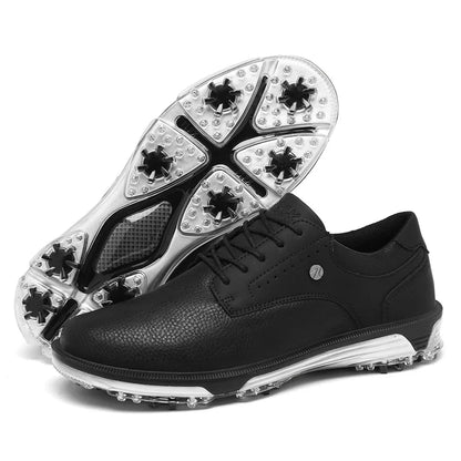 Waterproof Golf Shoes – Men's Outdoor Walking Sneakers, Wide Fit