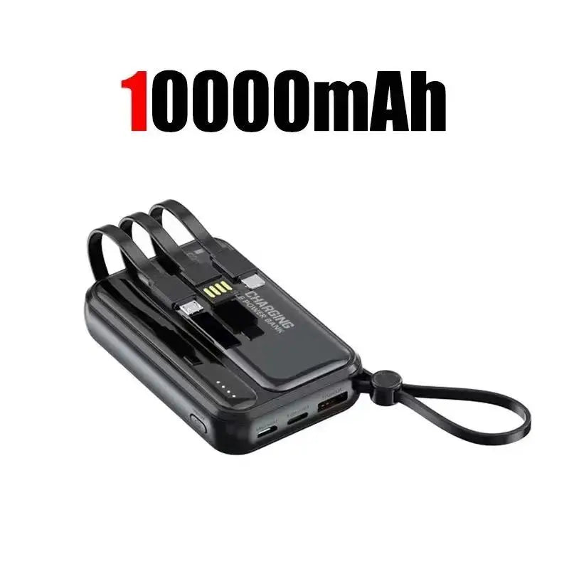 Lenovo 2026New 120W Super Fast Charging 500000mAh 4 In1 Cables Portable Powerbank Power Bank For Iphone Huawei Samsung