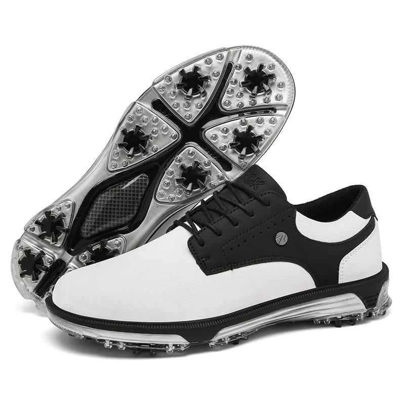 Waterproof Golf Shoes – Men's Outdoor Walking Sneakers, Wide Fit
