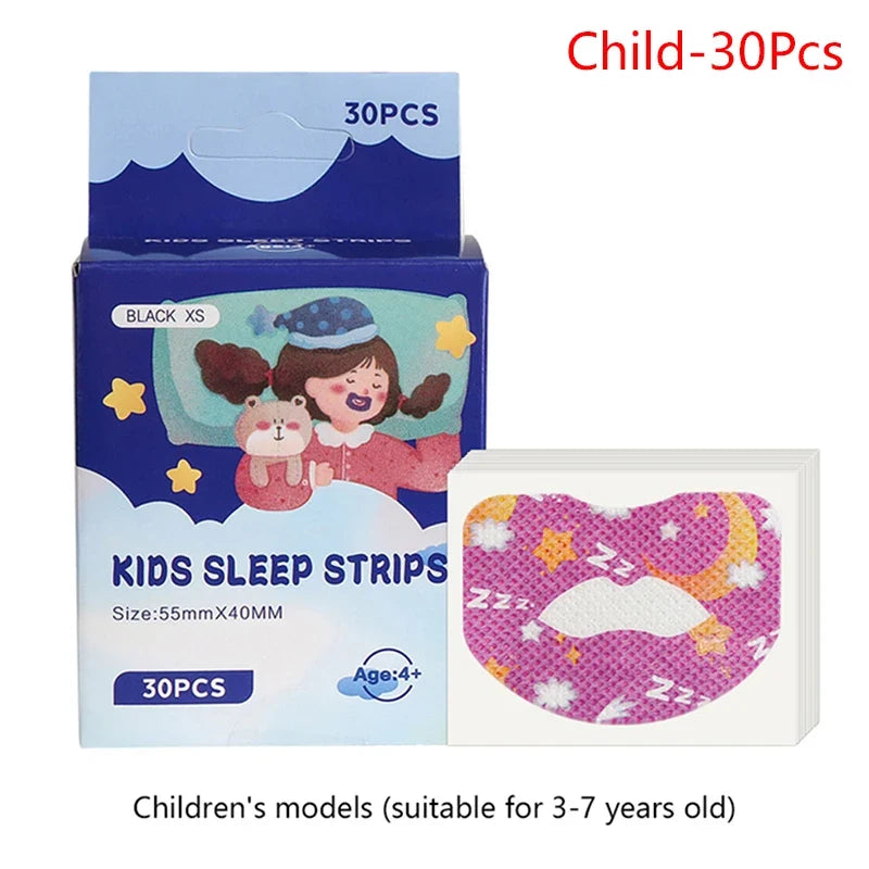 10/30 Pack Anti-Snoring Mouth Stickers | Night Sleep Aid for Nasal Breathing