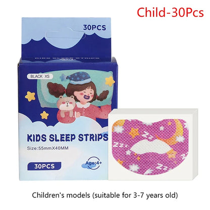 10/30 Pack Anti-Snoring Mouth Stickers | Night Sleep Aid for Nasal Breathing