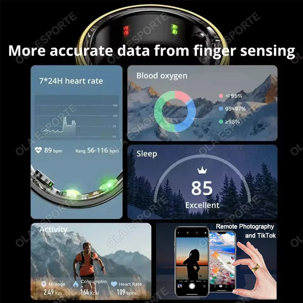 2026 Smart Ring Heart Rate Sleep Monitoring