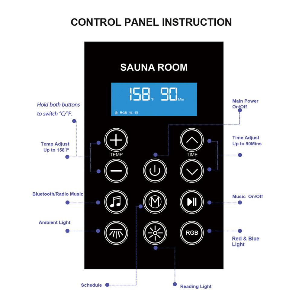 SR07 2 Person Far Infrared Red Cedar Home Sauna