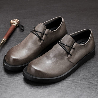 Mens Breathable Casual Leather Shoes