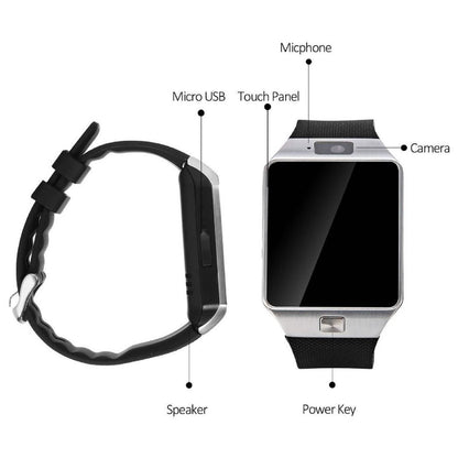 Bluetooth Smartwatch with Camera Pedometer