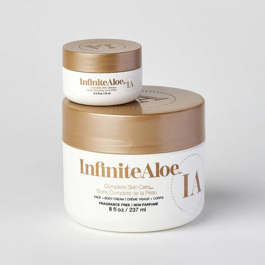 InfiniteAloe Complete Face Body Cream Fragrance Free 8oz
