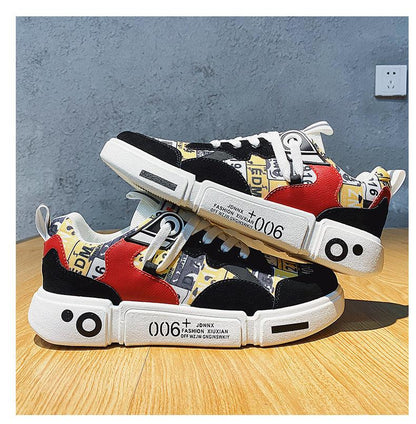 New Sports Mens Flats Sneakers Modern Design Man Running Shoes Mixed Colors Fashion Sports Black Popular Style Running Casual Walking Sneakers