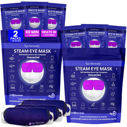 Eye Serenity Steam Eye Mask Self Heating Warm Compress